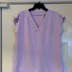 Lavender V-Neck Women's Top